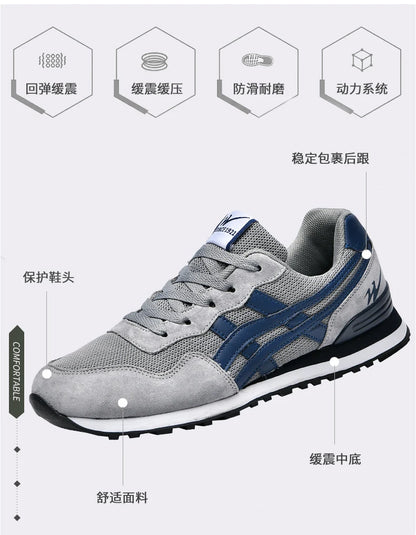 Double Star Training Walking Shoes, Breathable Mesh Sports Shoes, Versatile Fashion Trendy Men's Shoes