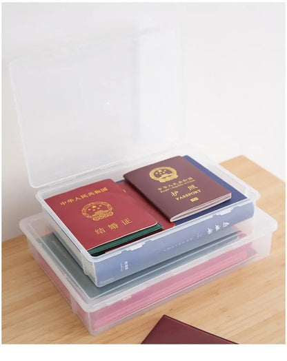 Document Organizer Organized Storage Box Simplicity Certificate File Container Dust Proof A4 Organizing Box Dropshipping