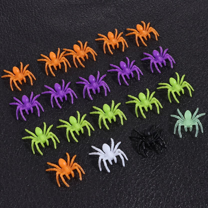 100pcs/50pcs Plastic Halloween Spider Decorations Perfect for Creating A Haunting Atmosphere Christmas and Halloween Decorations