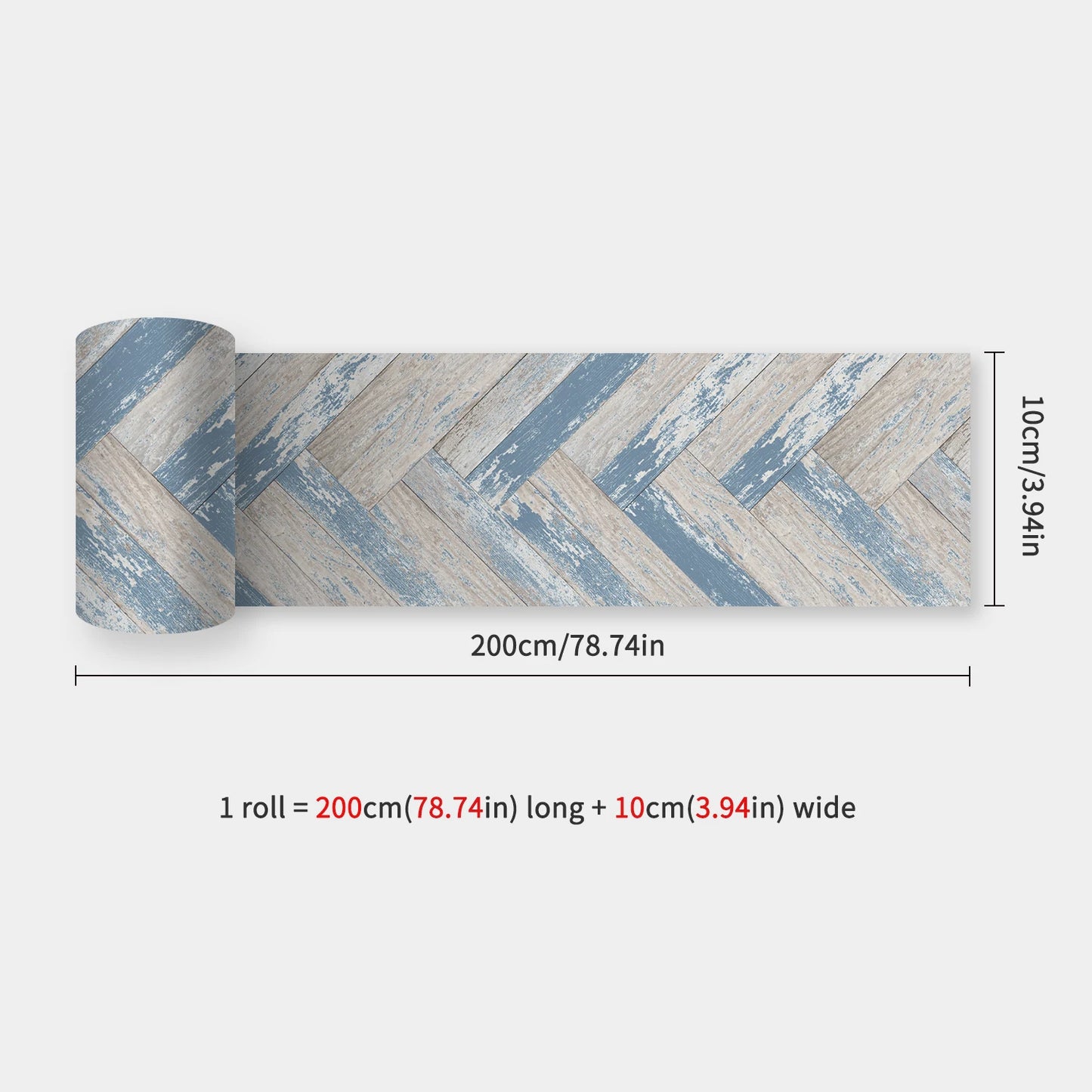 10x200cm Baseboard Sticker Moroccan Mosaic Tile Style Wall Border Sticker DIY Kitchen Bathroom Decoration Waistline Wall Sticker