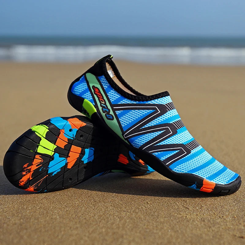 Men Water Swimming Shoes Women Sneakers Barefoot Beach Sandals Upstream Aqua Shoes Quick-Dry River Sea Diving Surfing Seaside