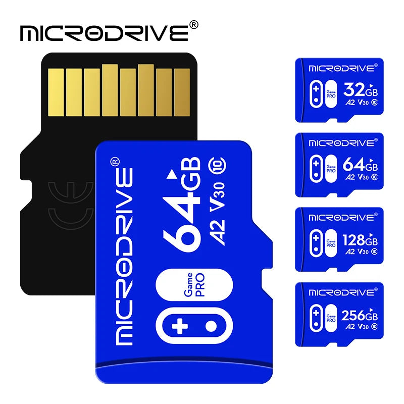 V30 U3 High Speed Memory Card 32GB 64GB 128G 256GB Flash UHS-3 Micro Mini SD Card For 4K Camera / TV / Nintendo Game / Gopro UAV