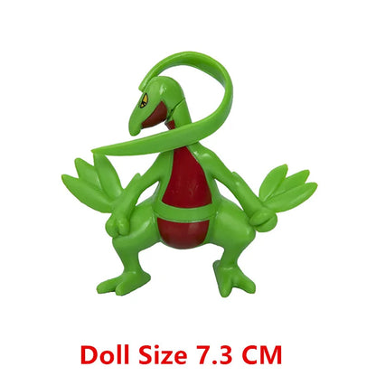 Pokemon Anime Action Figure Set - Pikachu Sun Elf Eevee Gengar Monsters Cartoon Model Toys Gift for Bulk Purchase
