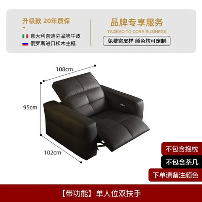 Luxury Couch Reclining Sofas Leather Black Seating Power Office Reclining Sofas Massage Sillas De Escritorio Home Furniture