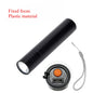 Mini Flashlight USB Rechargeable Aluminum Alloy Flashlight Super Bright LED Bead Adjustable Focus Long-range Portable Flashlight