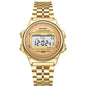 YIKAZE Steel Men's Watch Classic Business Men Digital Watches Alarm Chrono Electronic Wristwatch Sports Clock for Man Women