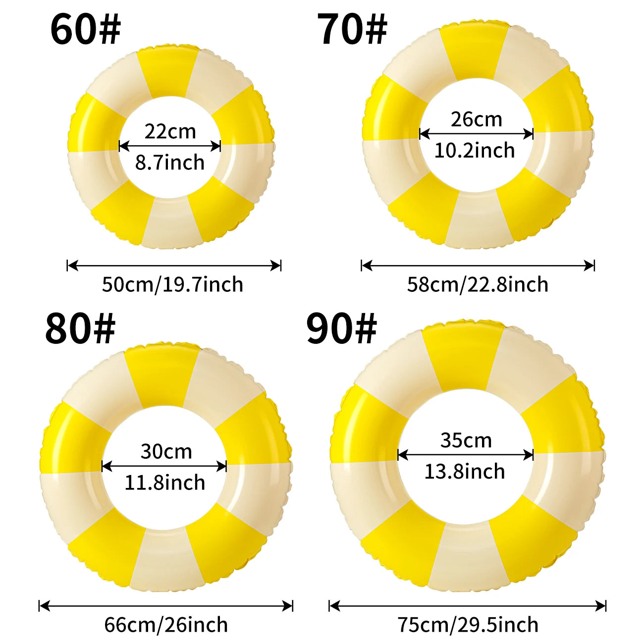 1PC Ins Style Macaron Inflatable Swimming Ring Adult Kids Thickened Pool Float Summer Pool Party Water Toy