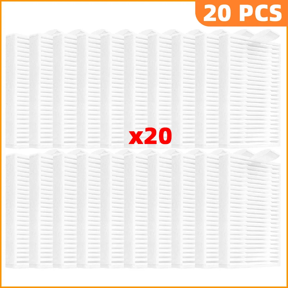 Compatible For iLife A30 Pro Robot Vacuum Cleaner Replacement Parts Kit Main Brush Side Brush HEPA Filter Mop Cloth Dust Bag