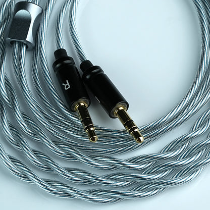 Trusted-50 Dual 3.5mm Upgrade Cable 3.5mm/4.4mm Balanced for Sennheiser HIFIMAN Audeze DENON SONY Fostex Headphones