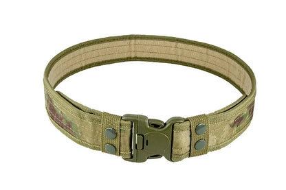 Camouflage Tactical Belt Men's Quick Release Nylon Military Belt Outdoor Combat Oxford Cloth Mountaineering Trouser Waist Belt