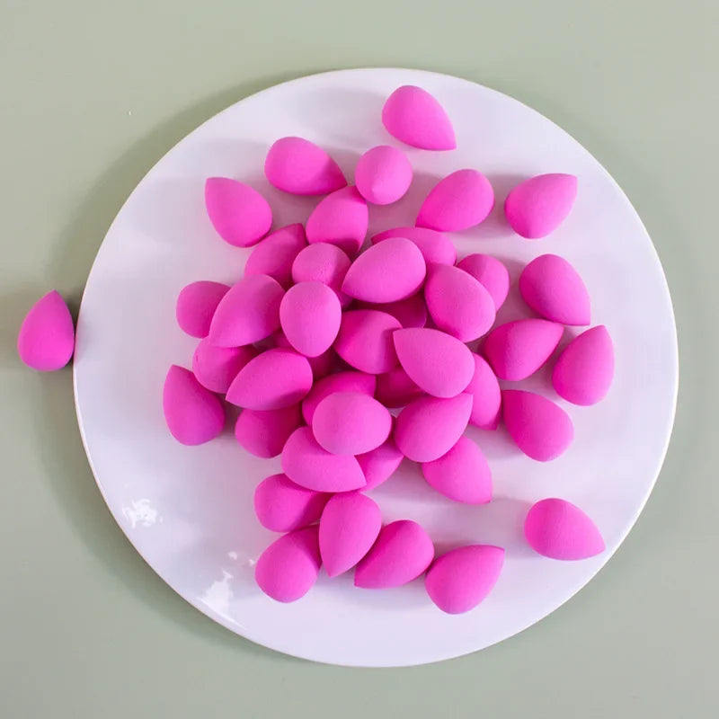 3/20/60Pcs Portable Reusable Water Drop Shape Mini Blender Sponge Beauty Cosmetic Foundation Cosmetic Sponge Makeup Blender