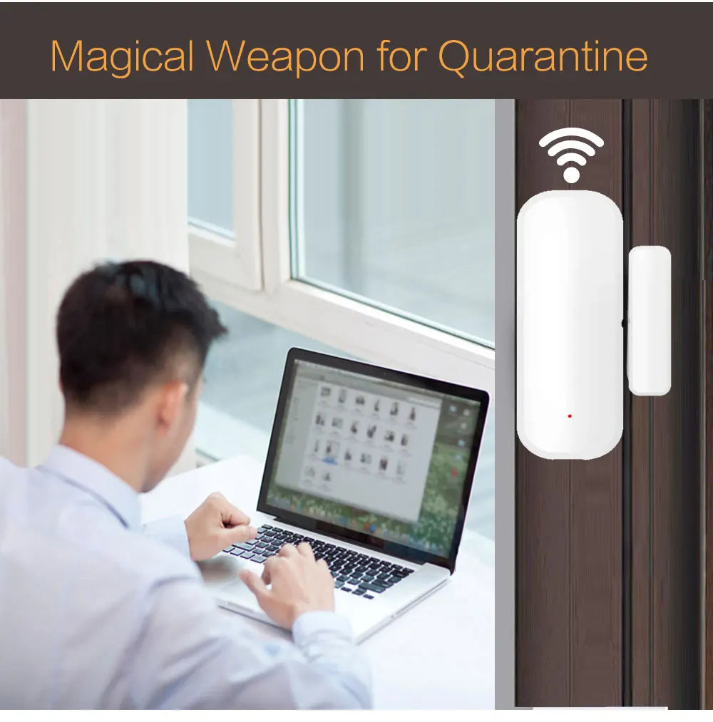Tuya Smart Door Sensor Zigbee Door Window Open Closed Detector Smart Home Security Alarm System Smart Life APP Control
