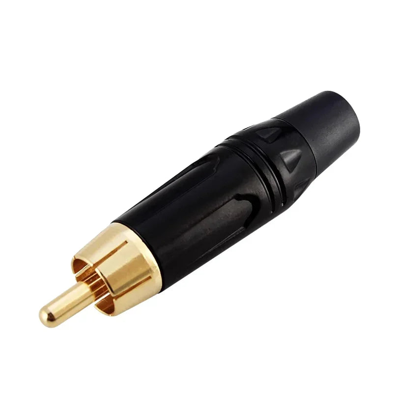 2/4/8Pcs Gold RCA Plug Male Plug Female Jack RCA Socket Connector for Audio Speaker Coaxial Cable Adapter