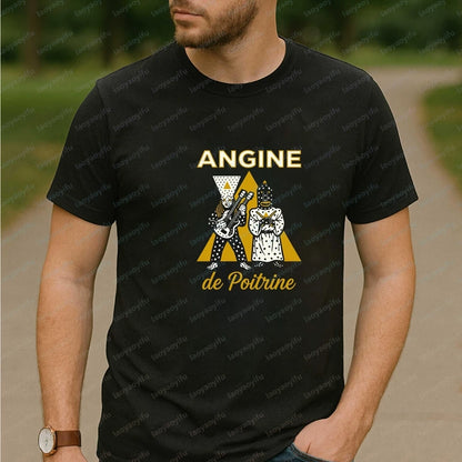 Angine De Poitrine Mens T-shirts and Tank Tops - Summer Short-sleeved Men's and Women's Comfortable T-shirts