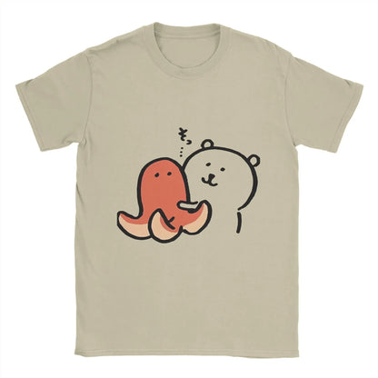 Joke Bear Print T Shirt for Women Summer Vintage T Shirts O-Neck Hip Hop Tee Shirt Women Clothing