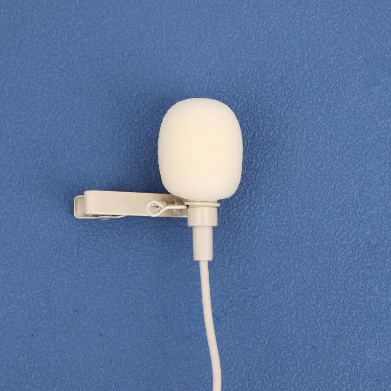 Microphone 80-20KHZ ZL-F1720 S/A/B/C/D Beige Lapel Clip Mic With 2pcs Cover Microphone Replace Accessories
