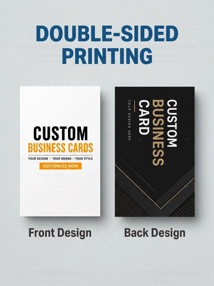 Custom Business Cards 50-1000PCS Personalized Double Sided Full Color Printing 300GSM Matte Paper Professional Name Cards