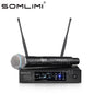 SOMLIMI-Q-B58 High Quality UHF Profeesional Wireless Microphone System Stage Performances Party Karaoke Metal Handheld