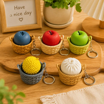 Turtle Keycap Keychain Cartoon Animals Keyboard Clicker Fidgets Click Anti-stress Pendant Charms Keyrings Birthday Gifts 키캡