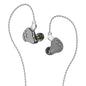 KBEAR Lark 1DD+1BA Hybrid IEM HiFi Earphones Zinc Alloy Shell 10mm Dynamic Driver Wired Headphones with Detachable 2Pin for Audiophile & Studio