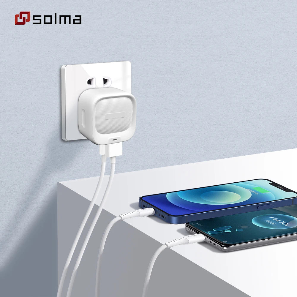 Ładowarka PD+USB do telefonu, ładowarka sieciowa, przenośna ładowarka ścienna