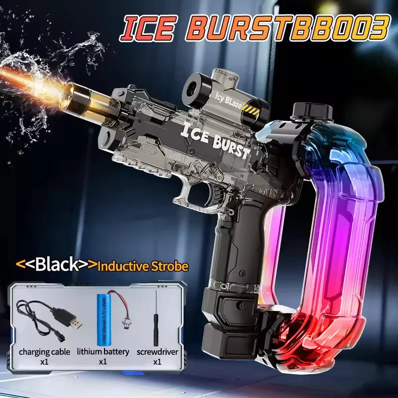 Simulated Firing Electric Water Gun for KidsLarge Capacity Automatic Water Blaster Children Summer Outdoor Game Toys for Aldult