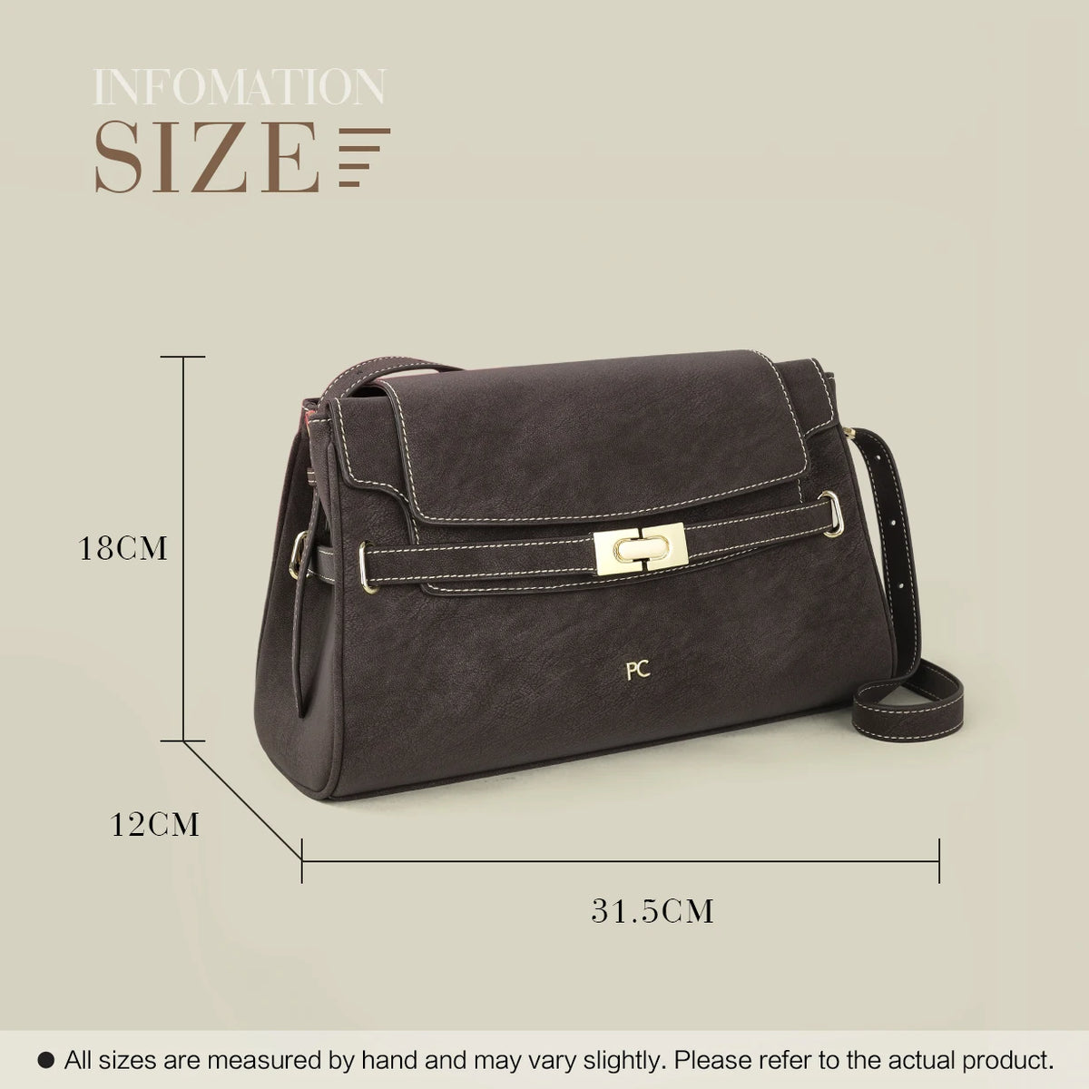 PG PATSY GARIS Women's Bag 2026 Classic Fashion Handbags Designer Luxury Brand Ladies Fashion Versatile Crossbody Bag For Woman