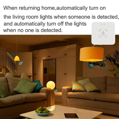 Tuya WiFi Zigbee 24G Mmwave Radar Presence Sensor Human Detector Motion/Static Detection Home Security Alarm For SmartLife Alexa