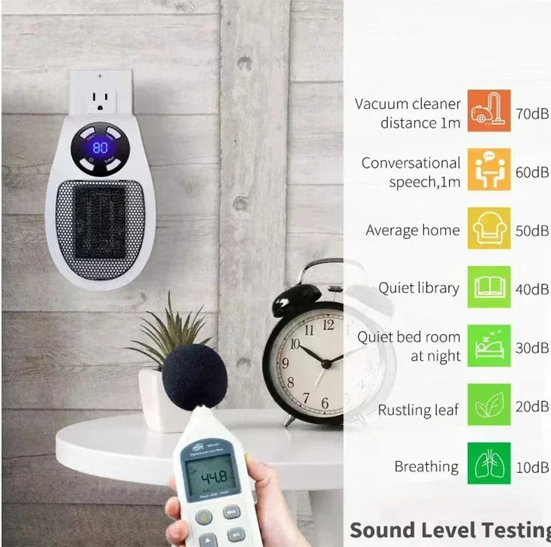 Portable Electric Heater Mini Radiator Plug in Wall Home Appliance with Remote Control Fast Heating Hand Warmer for Room Desktop