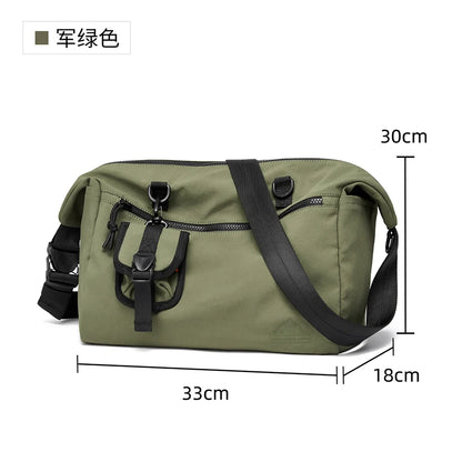 MOYYI INS Korean Style Men Messenger Bags Women Travel Casual Large Hobo Bag Waterproof Nylon Laptop Crossbody Shoulder Bag