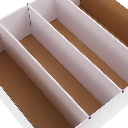 Multi Compartment Card Storage Box Foldable Design Large Capacity Cardboard Case for Trading Basketball Baseball