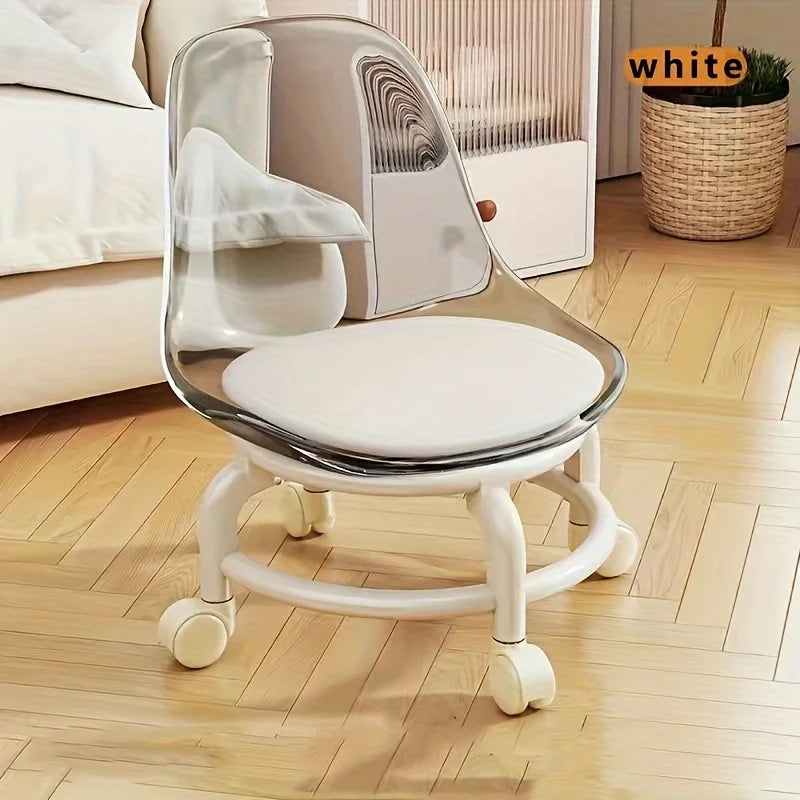 Portable Multi-Functional Swivel Stool with Universal Casters Indoor Outdoor Small Bench for Floor Cleaning & Daily Use