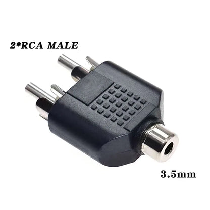 5pcs 6.35/6.5mm Male to 3.5mm Audio Stereo Mono Jack Female To Male Audio Jack Connector Adapter Converter Speaker