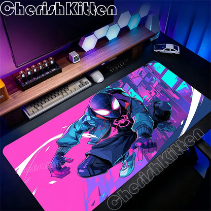 Spider-Man Mouse Pad Laptop HD Anime XXL Keyboard Pad Gamer Cabinet Mousepad PC Gaming Accessories Desk Mat Rubber Big Carpet