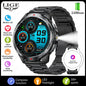 LIGE 1100mAh Military Outdoor Smart Watch Men 1.7" Large Display Compass Sports Watch IP68 Waterproof Bluetooth Call Smartwatch