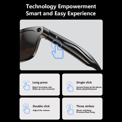 Lenovo AI Smart Bluetooth Glasses HD 6K 260Mah Multifunction Calling Translate Voice Assistant Music Player Camera Glasses 2026
