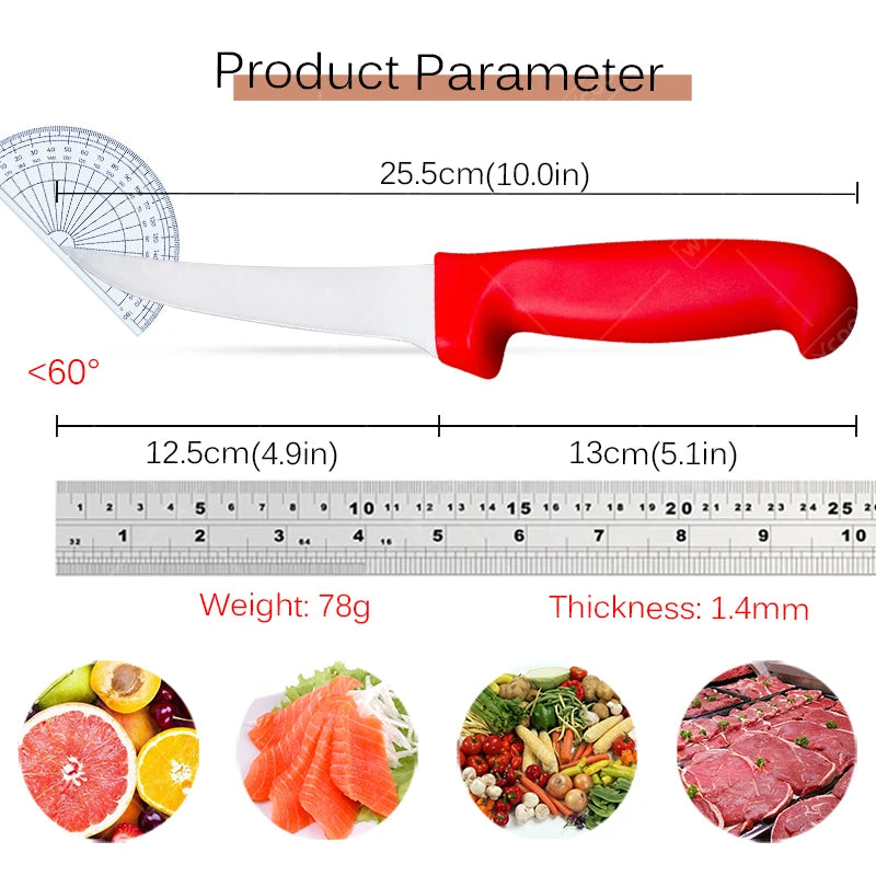 WXCOO Boning Knife Professional Steak Knife Japanese Chef Cooking Knives Meat Cleaver Slicing Fish Fillet Cutting Sushi Knife