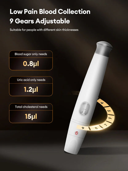 Cofoe Uric Acid, Glucose, Cholesterol 3-in-1 Monitor - Medical Grade Accuracy Blood Glucose Meter Uric Acid Cholesterol Monitor