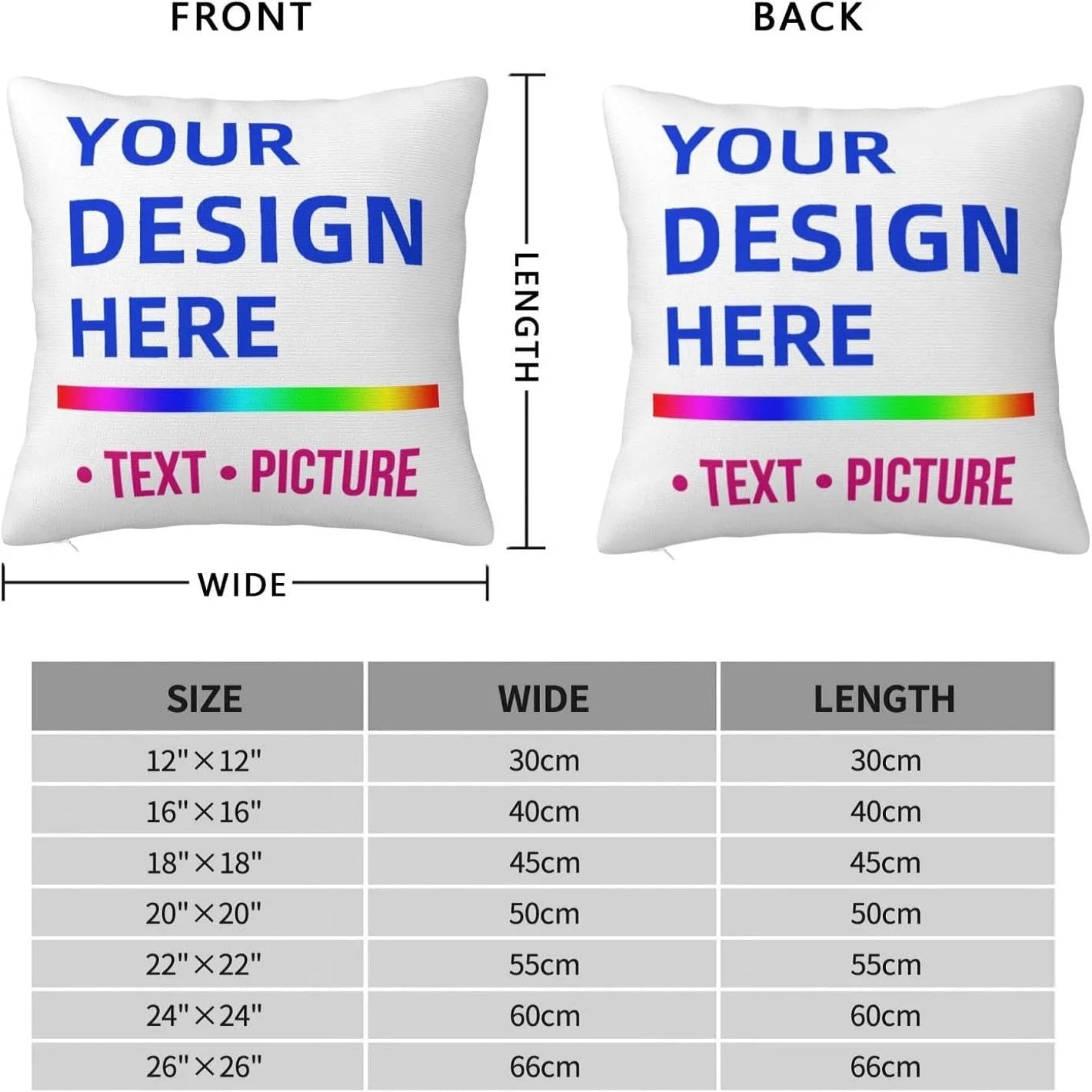 Customized Pillow Cover Personalized, Wedding Keepsake, Pet Memorial Pillowcase Custom Design