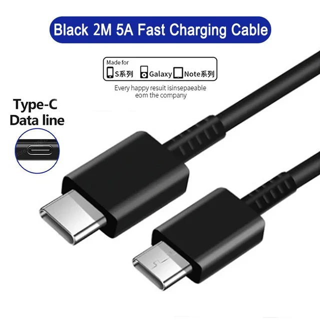 PD 45W Super Fast Charger For SAMSUNG Galaxy S21 S22 S23 S24 Ultra Fast Charging Phone USB C Charge Type C Cable 2M Wall Adapter