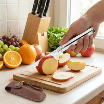 M390 Mechanical Folding Knife - Multi-Function Portable Chef Knife Kitchen Fruit Knife, Camping & Everyday Carry