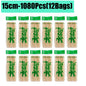 90-1350Pcs Bamboo Wooden BBQ Skewers Sticks Disposable 15/20/25/30cm for Grilling, Fruit, Kabob,BBQ, Barbecue, Camping, Outdoor