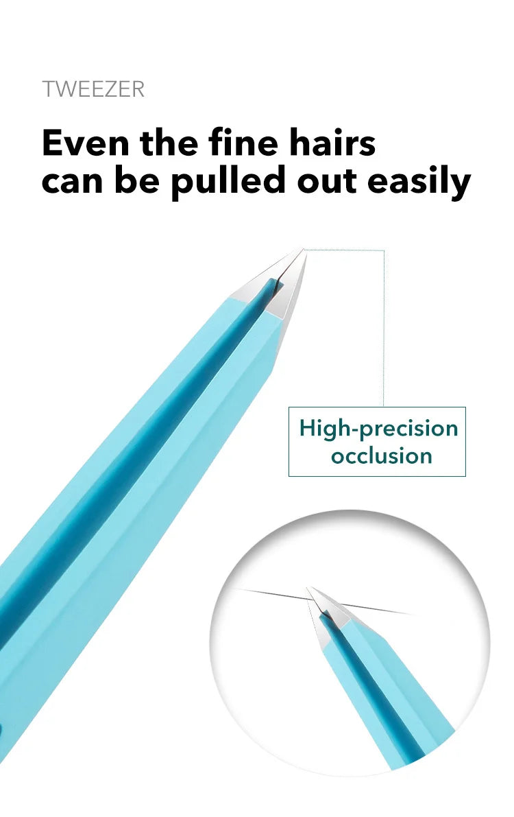 High-Quality Eyebrow Tweezer Colorful Hair Beauty Fine Hairs Puller Stainless Steel Slanted Eye Brow Clips Removal Makeup Tools