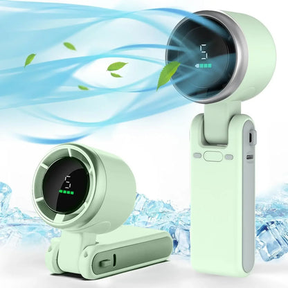 3-in-1 Fan, 5-speed, 1200mAh Rechargeable Lithium Battery, USB Charging, Travel Mini Fan