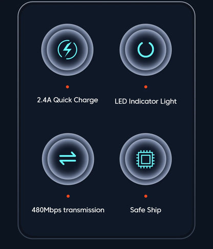 Toocki Micro USB Cable for Samsung S10 2.4A Fast Charging Quick Charge Micro Cable for Fan Headphone LED Phone Charger Data Cord