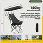 Factory Outdoor Umbrella Folding Chair High Back Moon Chair Sunshade With Canopy Portable Fishing Camping Beach Chair