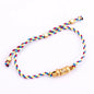 Nature Cotton Cord Knotting Evil Eye Bracelet,Evil Eye Cross Talisman Protection Fashion Jewelry Party Summer Beach Gift For Her