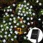 Outdoor Solar Led String Lights Cherry Flowers  Light Strings 8 Lighting Modes Solar Lamp for Camping Wedding Christmas Decor