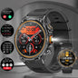 LIGE 2026 Nowy Zewnętrzny Wojskowy Zegarek Smartwatch z Baterią 400 mAh, Wodoodporność 5ATM, Latarka, Monitor Tętna, Tracker Sportowy dla Mężczyzn