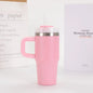 14oz Car Mug with Handle Double-layer Vacuum Coffee Cup Portable Sport Water Bottle 304 Stainless Steel Travel Thermal Cup